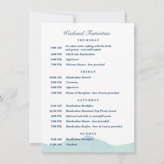 Programme du mariage d'Ashley et Nolan 1 (Devant)