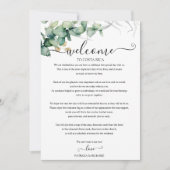 Programme du Mariage de Weekend pour les Invités V (Devant)