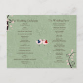 Programme du Mariage des Prisonniers de l'Amour (Dos)