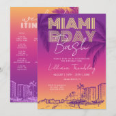 Programme du week-end d'anniversaire à Miami Beach (Devant / Derrière)