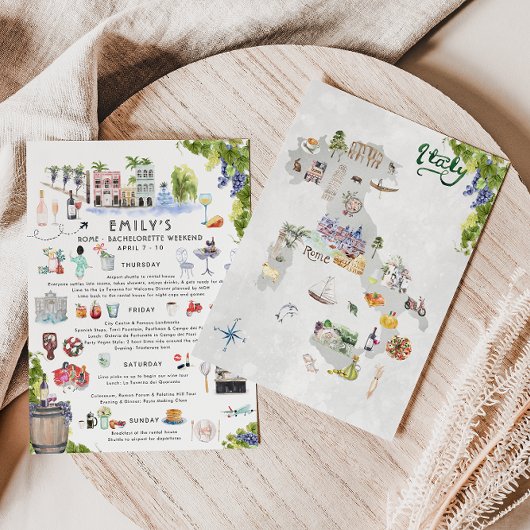 Programme du week-end de bachelorette | Rome, Ital