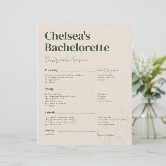 Programme du week-end de célibat à Scottsdale (Debout devant)