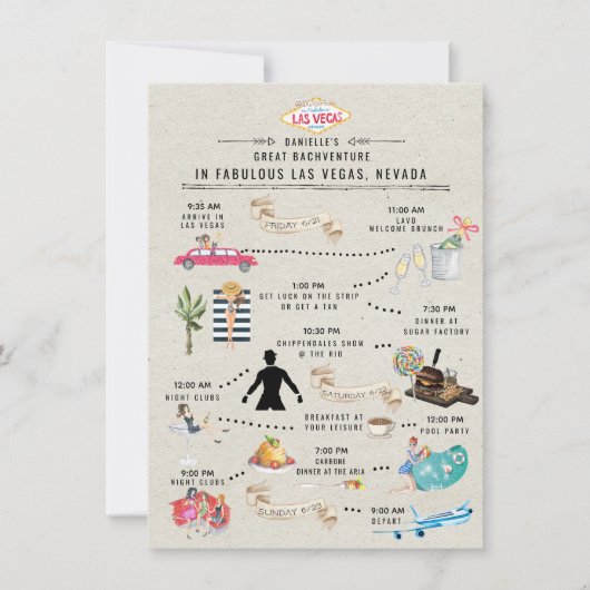 Programme du week-end de jeune fille | Las Vegas (Devant)