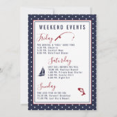 Programme du week-end de l'enterrement de vie de j (Dos)