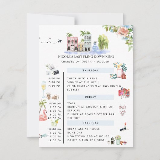 Programme du week-end de l'enterrement de vie de j (Devant)