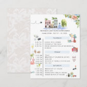 Programme du week-end de l'enterrement de vie de j (Devant / Derrière)