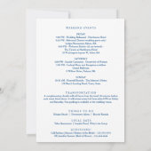 Programme du week-end de mariage à l'Oceanview de (Dos)