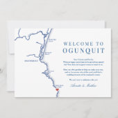 Programme du week-end de mariage à Ogunquit Cliff (Devant)
