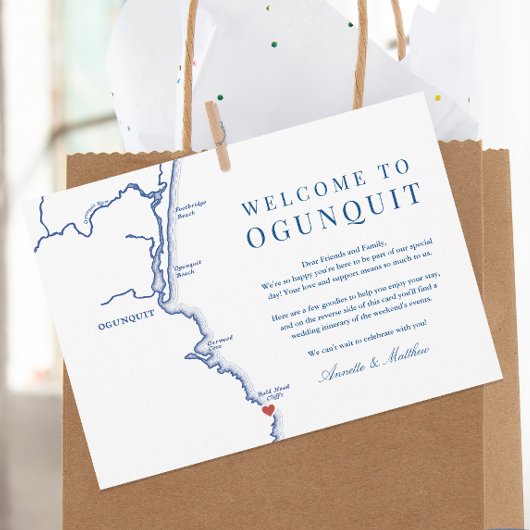 Programme du week-end de mariage à Ogunquit Cliff