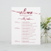 Programme du week-end de mariage Chronologie Simpl (Debout devant)
