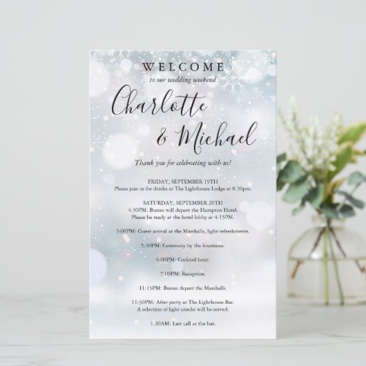 Programme du week-end de mariage de la fête des fl (Debout devant)