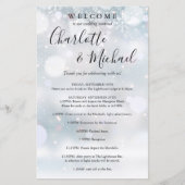 Programme du week-end de mariage de la fête des fl (Devant)