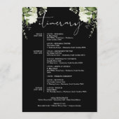 Programme du week-end de mariage Floral verdure (Dos)