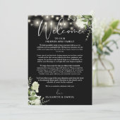 Programme du week-end de mariage Floral verdure (Debout devant)