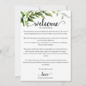 Programme du week-end de mariage Invitation Élégan (Devant)