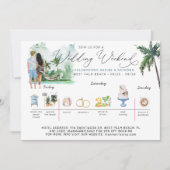 Programme du week-end de mariage | Plage tropicale (Devant)