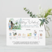 Programme du week-end de mariage | Plage tropicale (Debout devant)