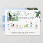 Programme du week-end de mariage | Plage tropicale (Devant / Derrière)