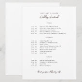 Programme du week-end de mariage V3 (Devant / Derrière)