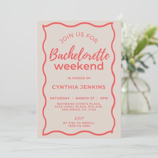 Programme du week-end d'enterrement de vie de jeun (Debout devant)