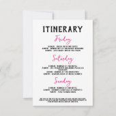 Programme du week-end du rodéo enterrement de vie (Dos)