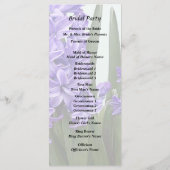 Programme Duo de Jacinthe Pourpre (Dos)