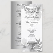 Programme Écriture calligraphique moderne pour mariage (Devant / Derrière)