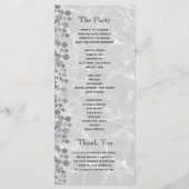 Programme Écriture Calligraphique Simple pour Mariage (Dos)