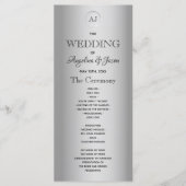 Programme Écriture Calligraphique Simple pour Mariage (Devant)