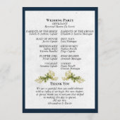 Programme Écriture Élégante & Botanique - Mariage Bleu (Dos)