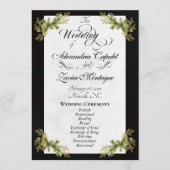 Programme Écriture Élégante & Botanique - Mariage Noir (Devant)