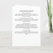 Programme Écriture Élégante En Souvenir Affectueux Photo Mém (Dos)