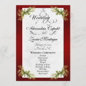 Programme Écriture élégante et botanique - Mariage rouge (Devant)