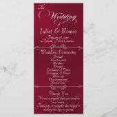 Programme Écriture Élégante & Monogramme - Mariage Bordeaux (Devant)