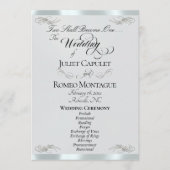 Programme Écriture élégante - Noces d'argent/Perle d'argent (Devant)