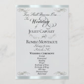 Programme Écriture élégante - Noces d'argent/Perle d'argent (Devant)