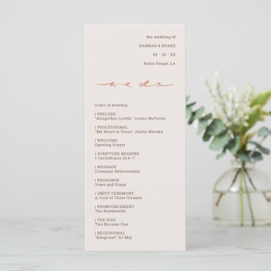 Programme Écriture Manuscrite Mariage (Debout devant)