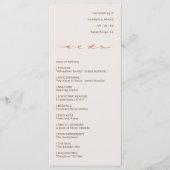 Programme Écriture Manuscrite Mariage (Devant)
