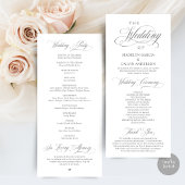 Programme Élégance classique Script, Cérémonie Mariage