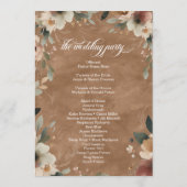 Programme Élégance Éthérée Cérémonie de Mariage aux Braises  (Dos)