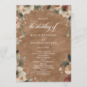 Programme Élégance Éthérée Cérémonie de Mariage aux Braises  (Devant)