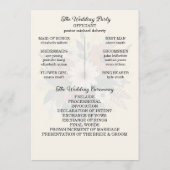 Programme Élégant accent floral et palette de couleurs douce (Dos)