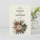 Programme Élégant accent floral et palette de couleurs douce (Debout devant)