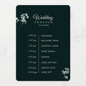 Programme Élégant Baby's breath vert émeraude pour mariage