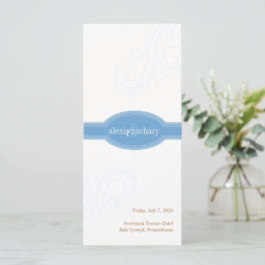 Programme Élégant Bleu, Collection de Mariage Caro (Debout devant)