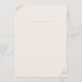 Programme Elegant Blush Wedding Program Card (Dos)