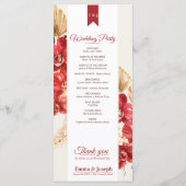 Programme Elégant chic orchidée rouge chute personnalisée Ma (Dos)