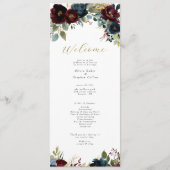 Programme élégant de fleurs et de verdure florales (Devant)