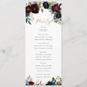 Programme élégant de fleurs et de verdure florales (Dos)