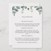 Programme Élégant de Mariage au Eucalyptus (Dos)